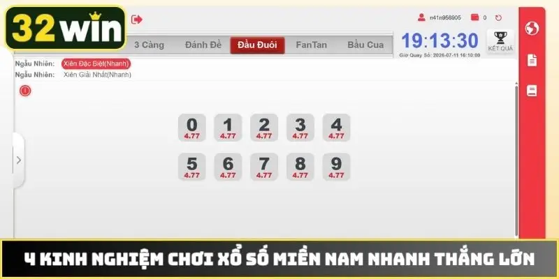 4 kinh nghiệm chơi xổ số miền nam nhanh thắng lớn