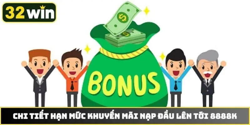 Chi tiết hạn mức khuyến mãi nạp đầu lên tới 8888k